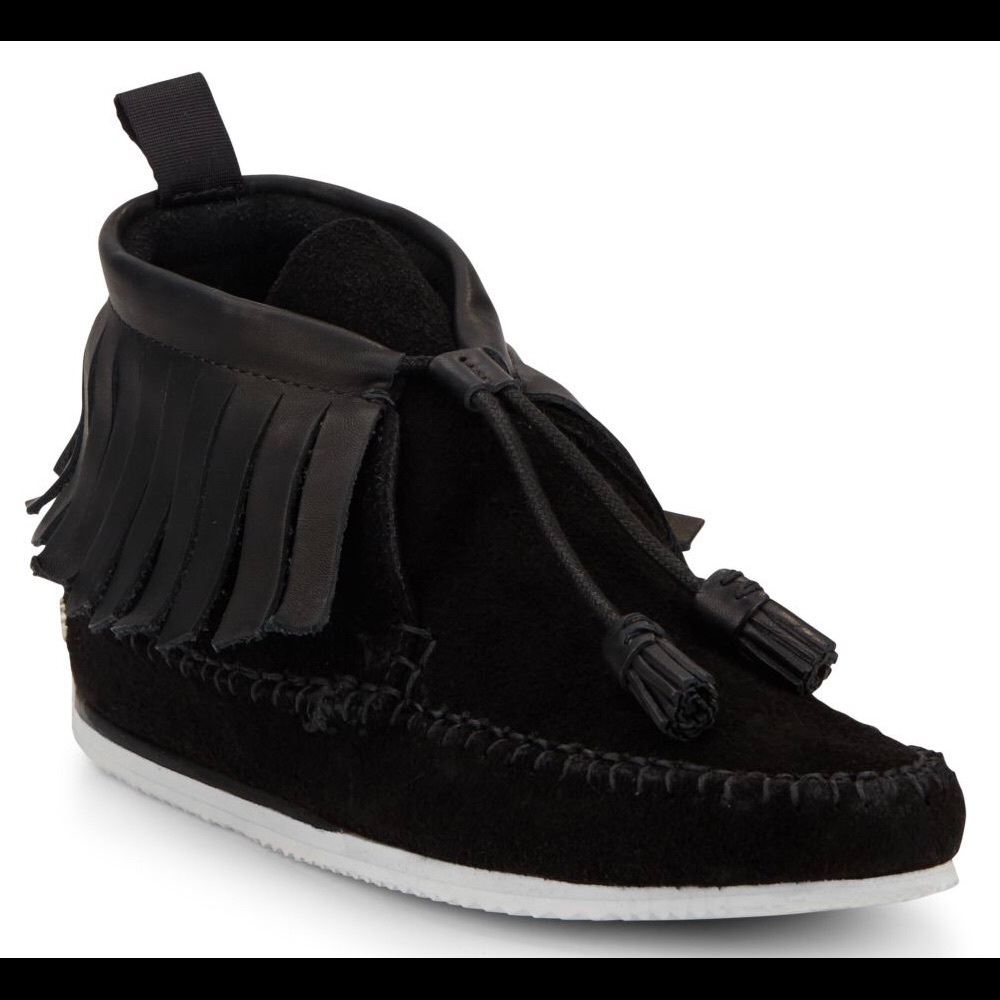 RAG & BONE GHITA SUEDE wedge moccasin bootie